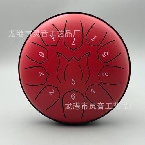 加厚碳钢6寸11音钢舌鼓空灵鼓早教启蒙瑜伽茶道静心乐器
