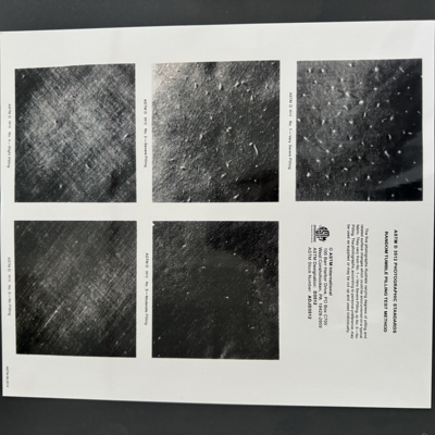 乱翻式起毛球评级样照ASTM D3512 Pilling Grading Photographic
