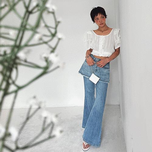 Rain·vogue韩国直发lagirl官网正品7月上旬新品时尚气质牛仔裤