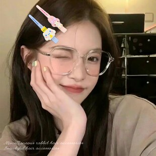 三丽鸥KT猫发卡鸭嘴头饰侧边刘海发夹可爱甜美发饰2025新款一字夹