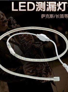 萨克斯长笛管乐器检测漏气LED灯带管220V安全省电维修测漏配件