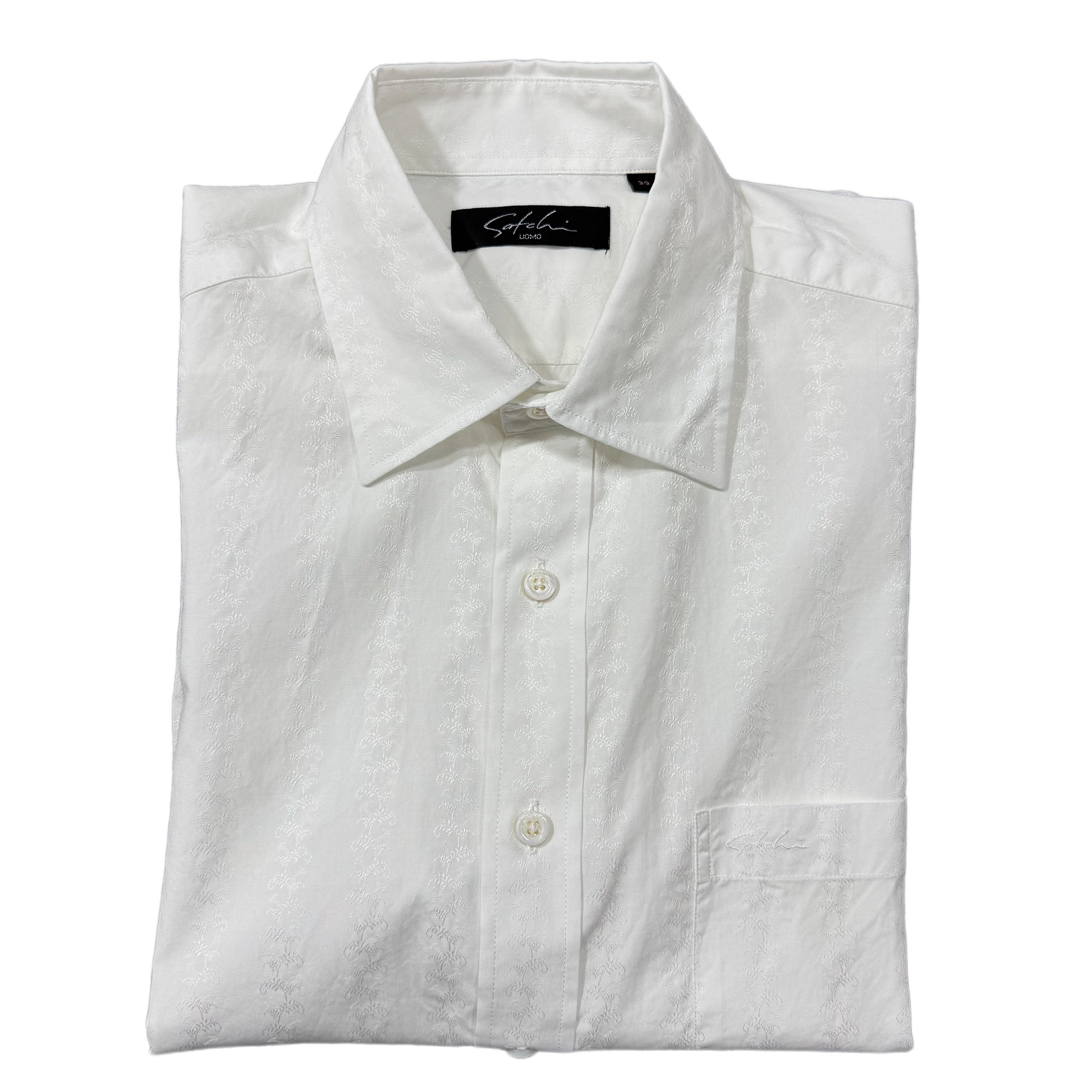 100% 纯棉商务白衬衫  高端正品男士职场通勤短袖衬衣 夏季透气