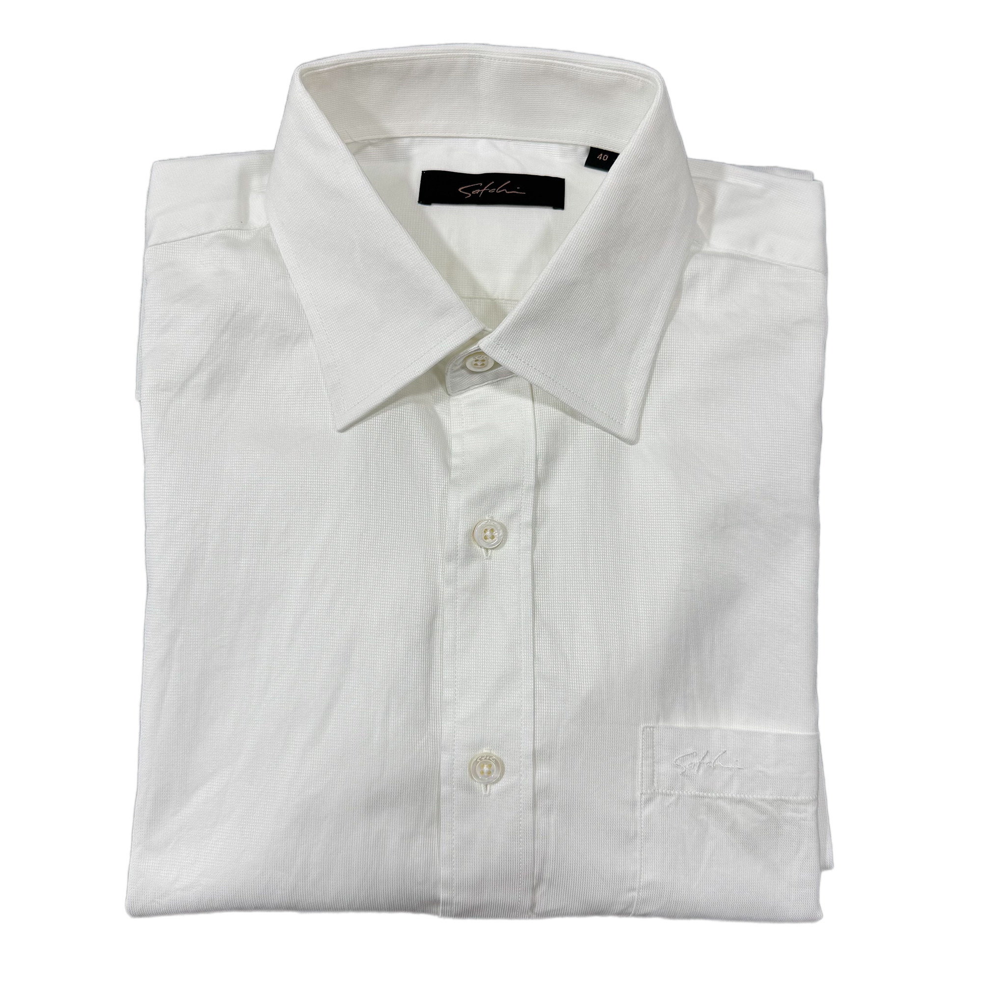 高端品牌进口纯棉面料 男士纯白色衬衫 职场通勤百搭 高支棉长袖