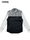 撤柜原1099元 舒适透气修身 男士 商场正品 纯棉长袖 衬衫 日常时尚 休闲