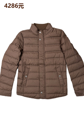 商场正品撤柜4286元男士商务时尚羽绒服保暖白鸭绒立领修身防钻绒