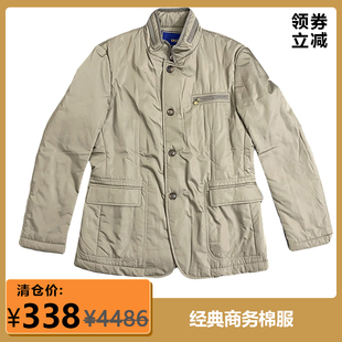 专柜正品原4486元男士立领商务棉服保暖秋季休闲拉链长袖外套棉衣