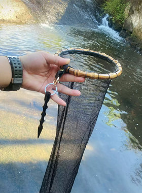 溪流鱼护路亚便携迷你小型小号微物马口随身挂腰野钓专用小眼渔护