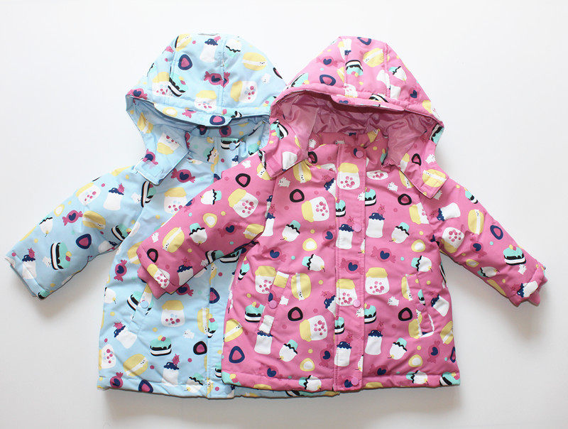 新款女童羽绒服中小童加厚宝宝棉外套儿童羽绒中长款保暖棉衣