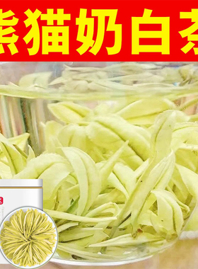 熊猫奶白茶【明前特N0】手工高档茶绿茶2025新茶奶香黄金芽黄金叶