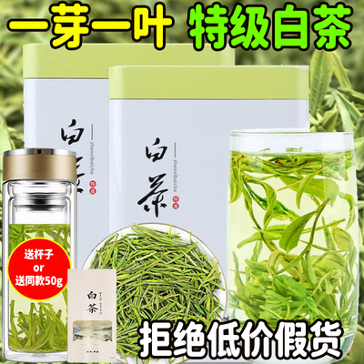 2024新茶珍稀白茶正宗【兰花香】高山雨前绿茶茶叶浓香袋装罐装