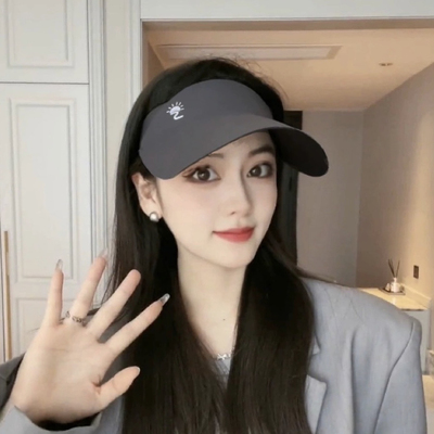 运动防晒帽遮阳帽健身空顶