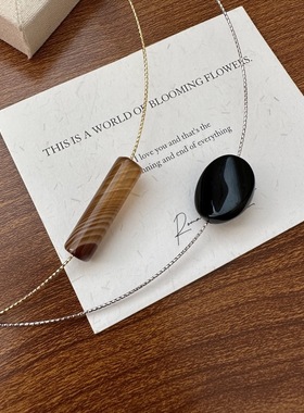 诧寂风项圈极简项链不掉色小众设计感简约莫瑞风锁骨链2024新款