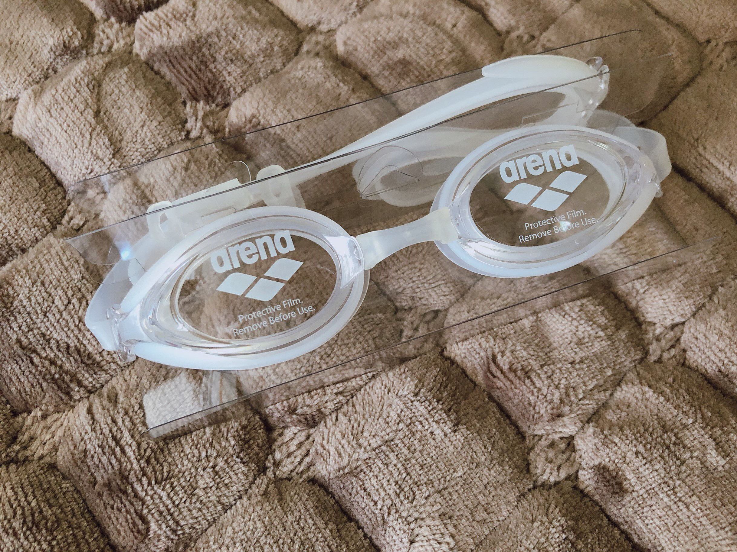 现货日本arena阿瑞娜高清防水防雾小框游泳眼镜运动泳镜agl2300