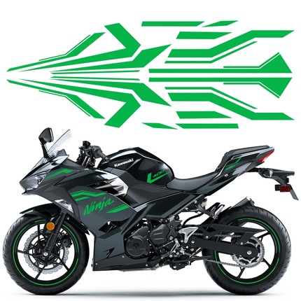 适用于川崎ninja400摩托车贴纸全车防水车身贴画EX400 ZX4R反光贴