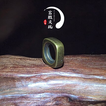 黄铜方形卡环文玩佛珠手串珠个性时尚diy配饰。对尺6-12mm