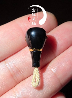 黑玛瑙黑武士12mm三通配饰
