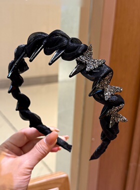 熹金赫本风气质网纱发箍女新款显脸小高颅顶头箍发卡巴黎王妃头饰