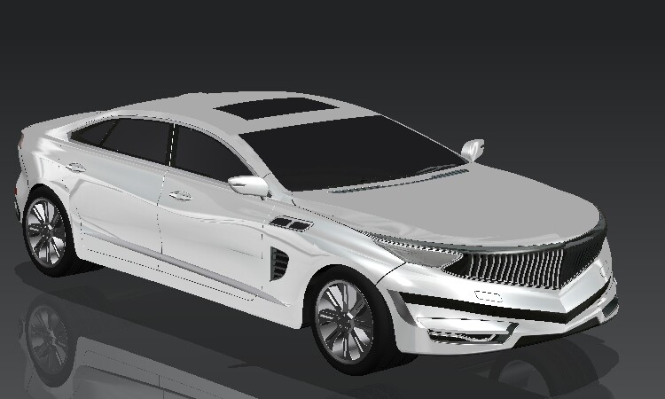 原创汽车ug车模图纸3d三维轿车模型外观曲面学习资料素材文件