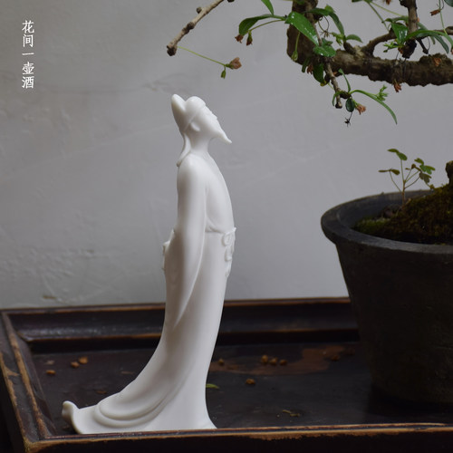 古风人物诗仙李白醉酒创意陶瓷