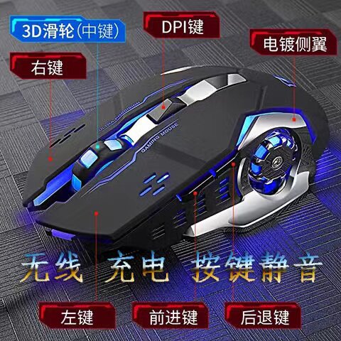 2.4G无线鼠标游戏炫酷光