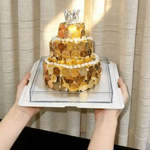 手工创意DIY材料包手捧金色硬币蛋糕皇冠装饰生日情人节父母送礼