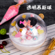 饰球 盒蛋糕装 透明慕斯蛋糕球形模具 星空蛋糕模具星球蛋糕包装