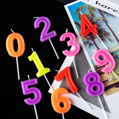 儿童卡通蛋糕装饰节日数字蜡烛