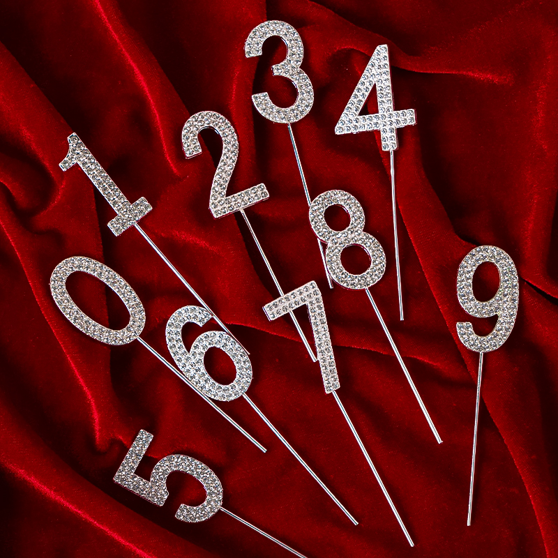 水晶数字女神周岁生日蛋糕装饰