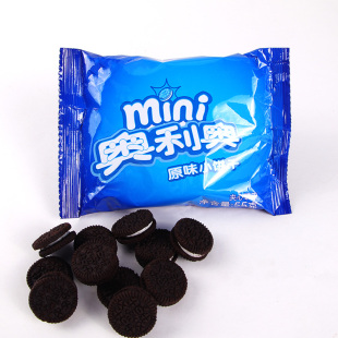 可食用摆件mini迷你奥利奥夹心小饼干巧克力55g创意生日蛋糕装 饰