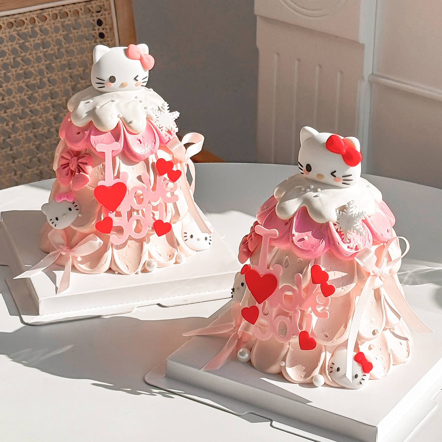 2.14情人节许愿树蛋糕装饰可爱蝴蝶结小猫摆件love you亚克力插件,节庆用品/礼品,节日装扮用品,淘宝优惠券,粉丝福利购,淘宝优惠卷