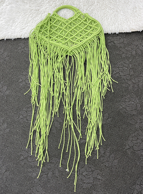 clothes women纯手工编织手提包百搭女包流苏编包海边拍照夏季度