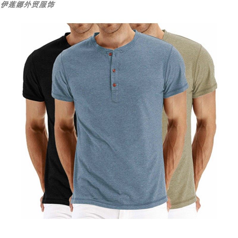 tshirfomenupa亨利领男图片