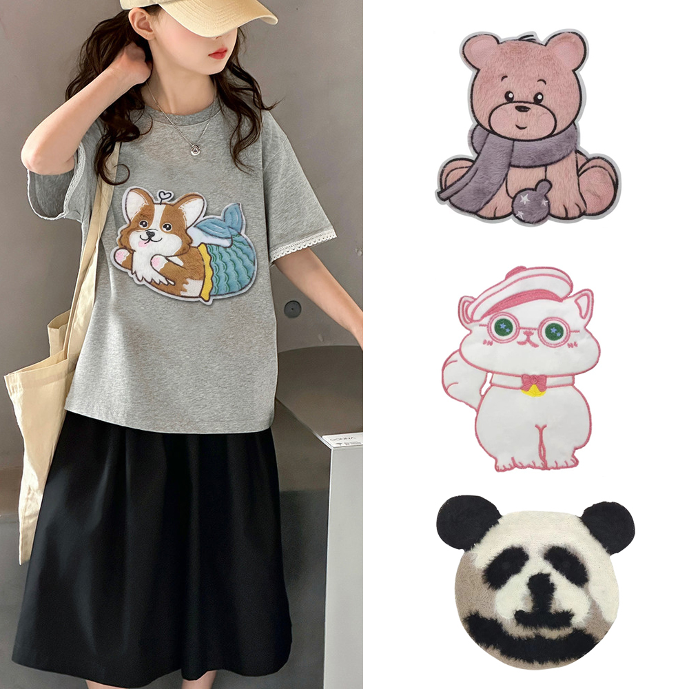 T恤燃油费辅料贴手缝DIY破洞布贴