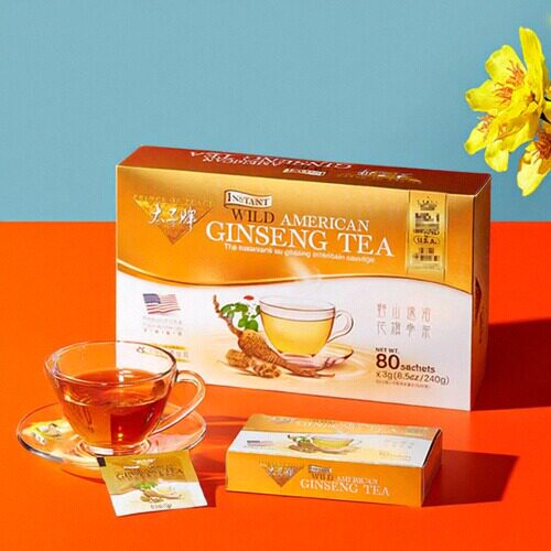 美国太子牌花旗参 高档精致礼品 花旗参方便好喝 速溶参茶包现货