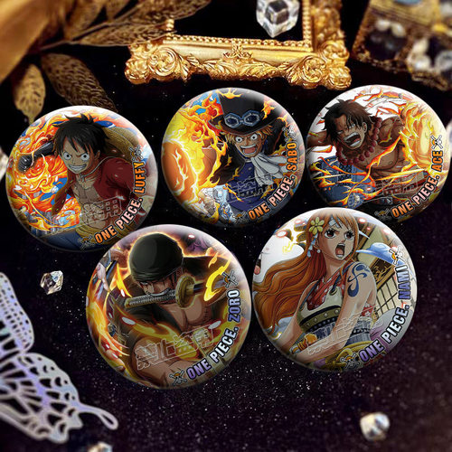 海贼王同人反光吧唧谷子徽章