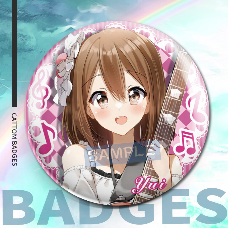 轻音少女K-ON！同人镭射吧唧徽章