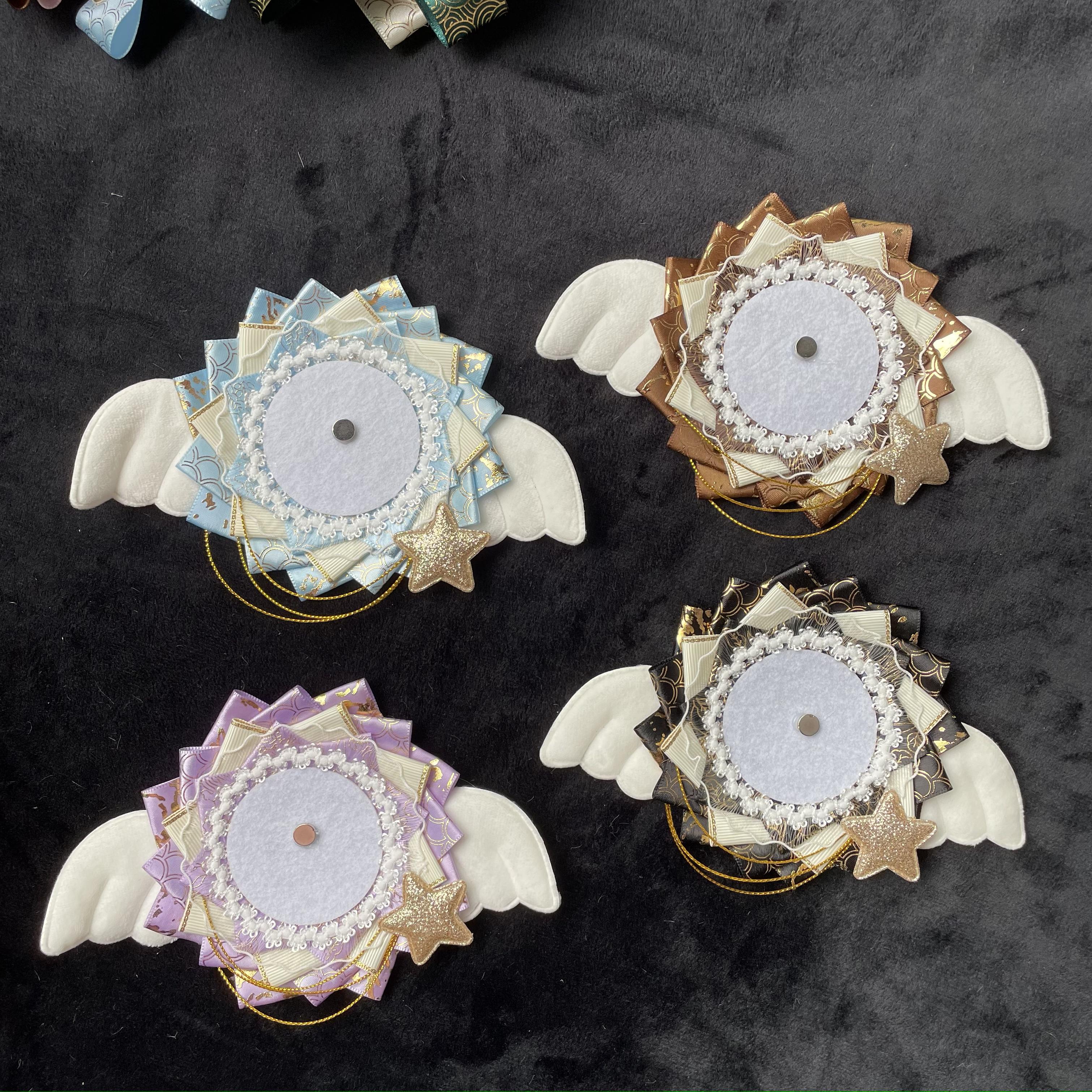 【适合55-75mm吧唧】天使吧唧托