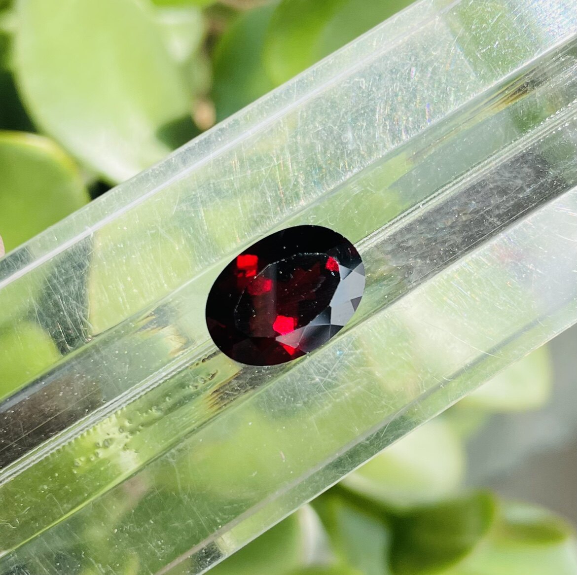 特价清仓天然原矿大颗粒南非石榴石裸石戒面实物拍摄10*14MM椭圆