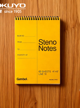 kokuyo国誉螺旋线圈本A6速记本便携随身Gambol渡边S4060口袋本子