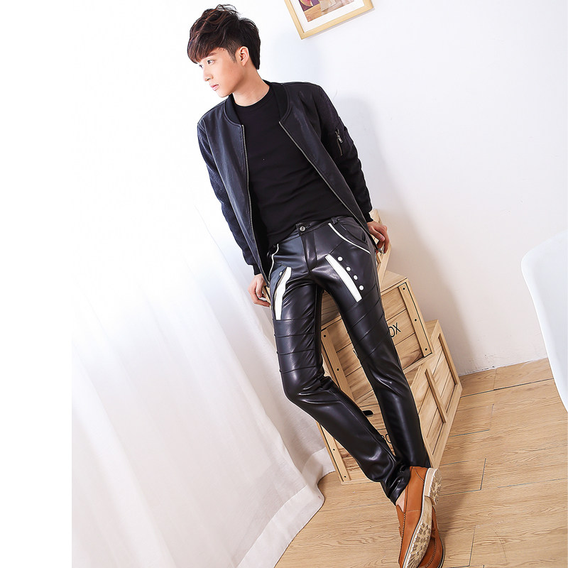Pantalon cuir homme serré pour adolescent - Ref 1488962 Image 4