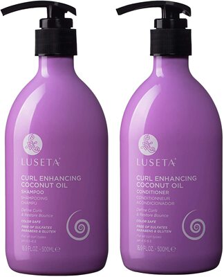 Luseta Curl Enhancing Coconut Oil Shampoo & Conditioner Set