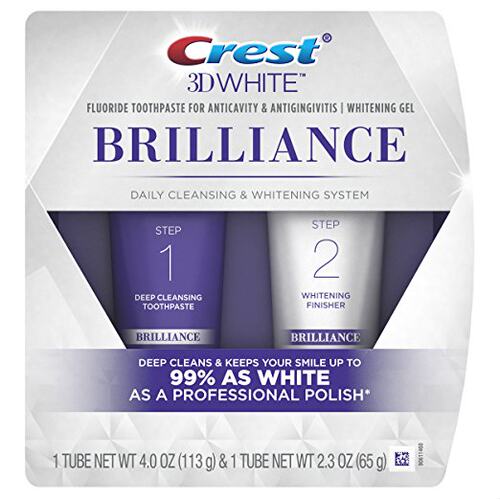 Crest 3D White Brilliance Toothpaste, Teeth Whitening and De