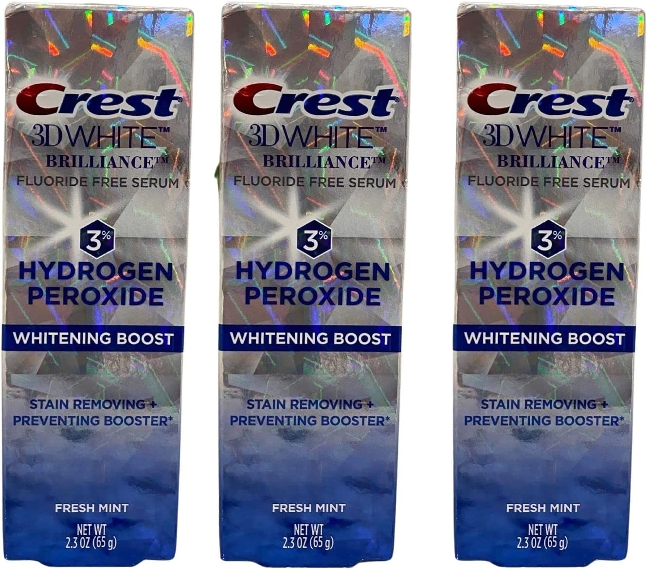 Crest 3D White Brilliance Hydrogen Peroxide Whitening Boost