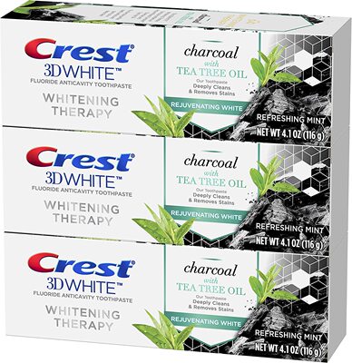 美国Crest Charcoal 3D White Toothpaste, Whitening Therapy