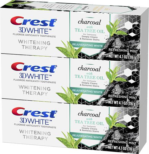 美国Crest Charcoal 3D White Toothpaste, Whitening Therapy
