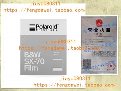 美国Polaroid Originals B&W Film for SX-70 (4677)