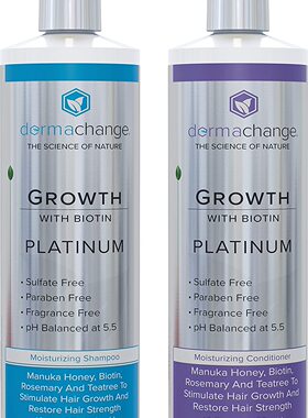 DermaChange Hair Growth Organic Shampoo and Conditioner Set