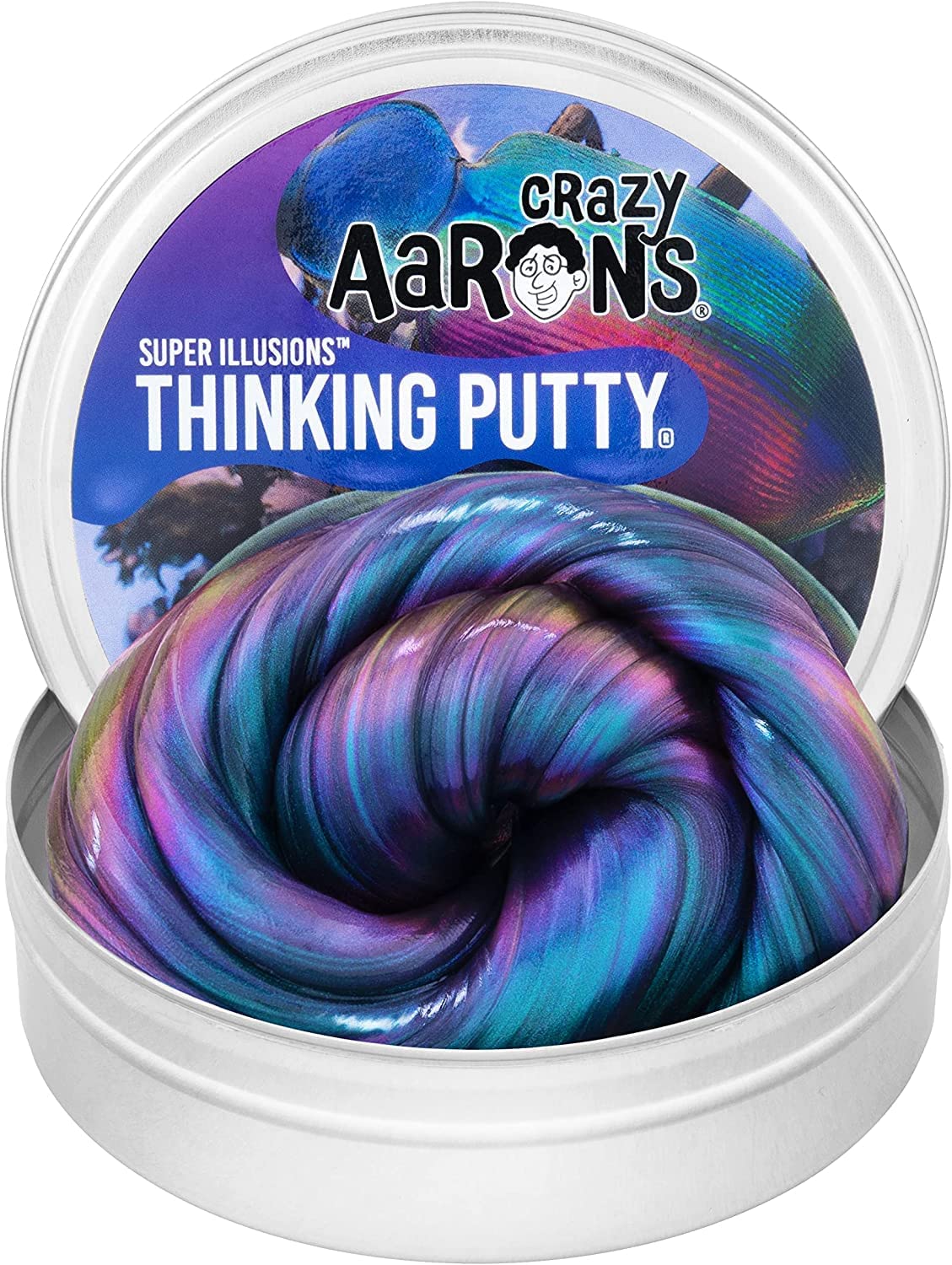Crazy Aaron's Thinking Putty 4'' Tin - Super Illusions Super