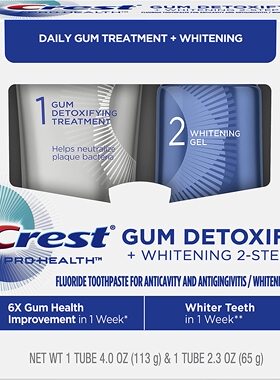 Crest Pro-Health Gum Detoxify + Whitening Two- Step Toothpas