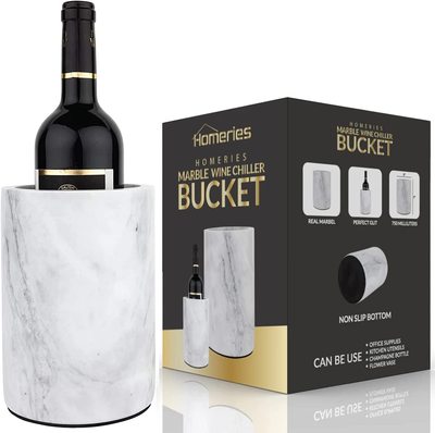 Homeries Marble Wine Chiller Bucket - Wine & Champagne Coole